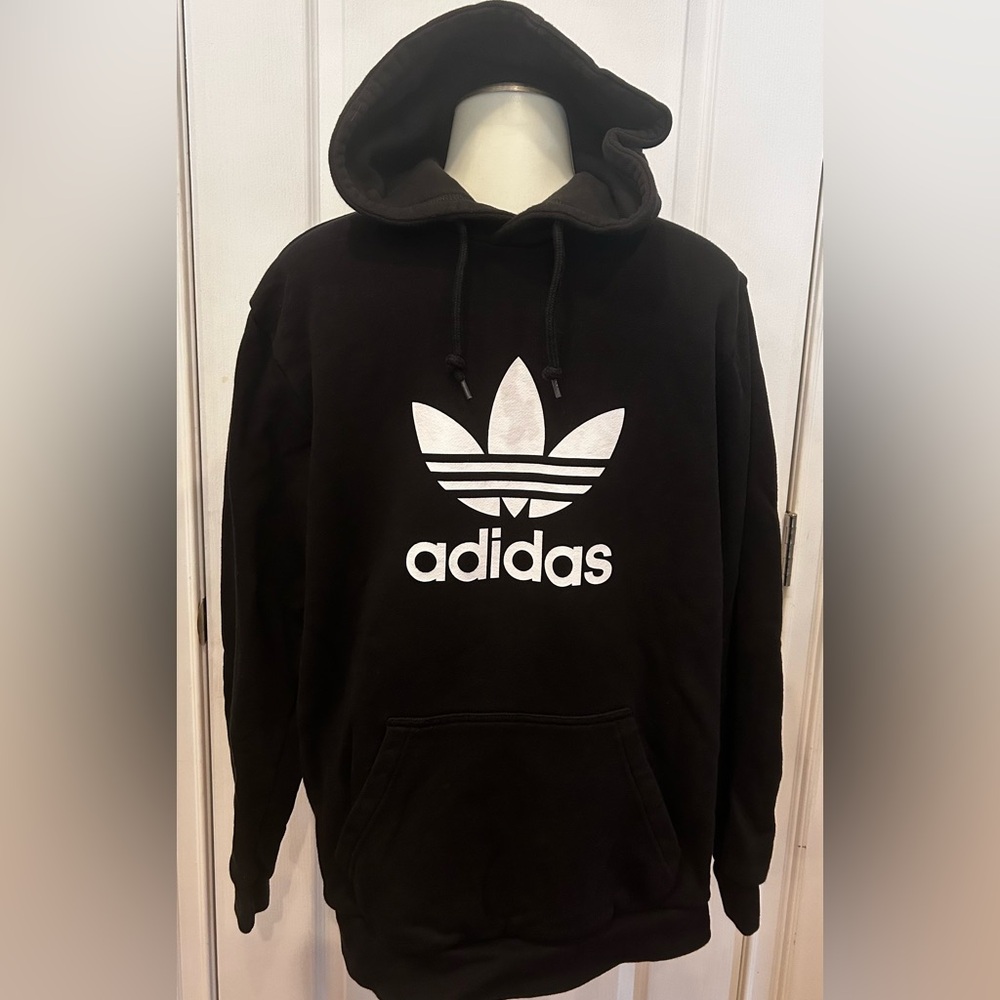 Addias Trefoil Black Hoodie size Medium